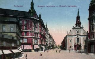 Budapest V. Kossuth Lajos utca - 2 db képeslap