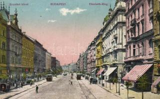 Budapest VII. Erzsébet körút, Teréz körút - 2 db képeslap