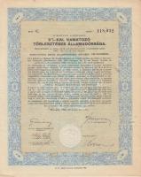 1942. A Magyar Királyság 3%-kal kamatozó törlesztéses államadóssági kötvénye 25P + 50P + 100P + 500P...