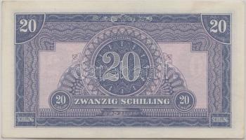 Ausztria / nemzetközi megszállás 1944. 20Sch T:I- (hajtatlan, folt, sarokhajlás)
Austria / allied oc...