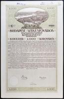 1918. "Budapest Székesfőváros" kötelezvénye 1000K-ról és 5000K-ról magyar és német nyelven...