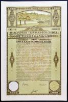 1920. "Budapest Székesfőváros" kötelezvénye 200K-ról, 1000K-ról és 5000K-ról magyar és ném...