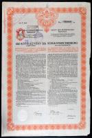 1914. "Budapest Székesfőváros 4 1/2%-os Kötelezvény 480K-ról" (3x) és 2400K-ról (2x) szelv...
