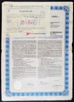 1914. "Budapest Székesfőváros 4 1/2%-os Kötelezvény 480K-ról" (3x) és 2400K-ról (2x) szelv...