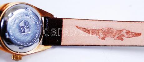 Oris Star mechanikus svájci óra, naptárral új bőr szíjjal, díszdobozban