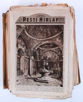 1929 A Pesti Hírlap képes mellékletei. Teljes évfolyam hozzávaló szakadozott gyűjtőborítékkal. Közep...