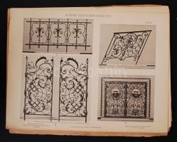 J. Feller-Bogus: Moderne Kunstschmiede Arbeiten. Díszkovács munkákat bemutató nagyméretű album sok k...