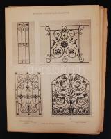 J. Feller-Bogus: Moderne Kunstschmiede Arbeiten. Díszkovács munkákat bemutató nagyméretű album sok k...