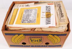 cca 1910-1945 Óriási háború előtti újság és folyóirat tétel számos érdekes képes újsággal. Tolnai Vi...