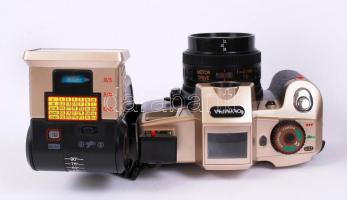 Olympia Z9002 analóg fényképezőgép motoros vakuval és táskával