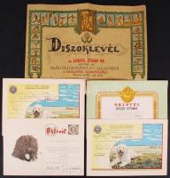 cca 1960-1980 15 db szocreál oklevél