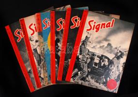 1941-1942 6 db Signal képes magazin rengeteg képriporttal a frontról / Signal magazines 6 pcs from the field
