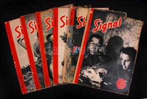 1941-1942 6 db Signal képes magazin rengeteg képriporttal a frontról (egyik sérült) + 1 db Magyar Fu...