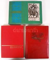 cca 1980 2 db brigádnapló sok bejegyzéssel,  fotókkal + egy szovjetunióba utazást megörökítő album sok fotóval