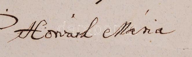 1867 Pálóczi Horváth Mária a református egyház mecénása által aláírt okmány szakácsának convennioja