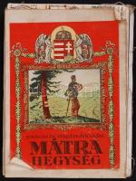 cca 1930 Kirándulók térképe 6/a: Mátra hegység. Vászon térkép.  M. Kir. Állami Térképészet Jó állapo...