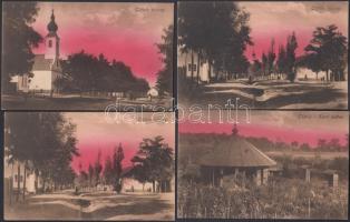 Tófalu - 6 db régi városképes lap