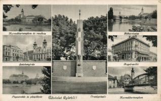 Győr - 2 db képeslap