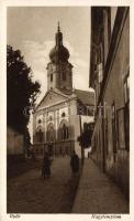 Győr - 2 db képeslap: Nagytemplom, Szeminárium és Püspökvár