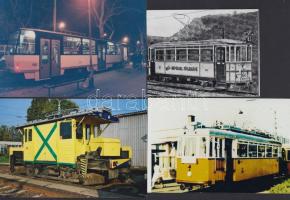 cca 1990 10db villamosfotó /
10 tram photos 9x12,5-10x15cm