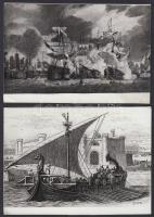 cca 1980 Hajófotó reprodukciók, 6db /  Reproductions of ship photos, 6 photos, 12x18-13x18cm