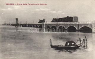 Venice, Vezenia; Ponte della Ferrovia sulla Laguna / Railway Bridge, Lagoon