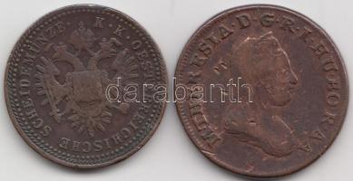 1780S 1Kr "Mária Terézia" + 1851B 1Kr T:2-/3