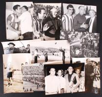 1965-1967 Bukovi Márton, az aranycsapat tagja, legendás fociedző, az Olimpiakosz csapatánál, 10db fotó /  Márton Bukovi, Hungarian football player and manager, as the coach of Olympiakos, 10 photos, 18x24cm