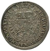 1697KB 1/2 Tallér Ag "I. Lipót" Körmöcbánya (14.23g) T:2 
Hungary 1697KB 1/2 Thaler Ag &qu...