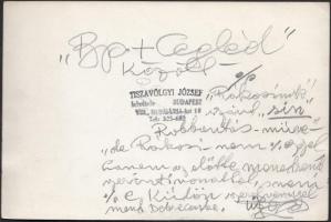 cca 1950-1955 Tiszavölgyi József vintage fotója egy Rákosi elleni vasúti merénylet helyszínéről. Hát...