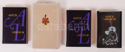 Liebe und Mode, Amicis Librorum I.-III. 4 db minikönyv / mini-books