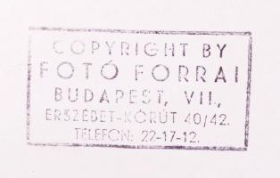 cca 1930-1940 Forrai fotó: Szentpál Mária és a Szentpál tánccsoport. Vintage fotó, pecsételve, felir...