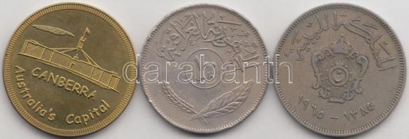 Egyiptom 1965. 100M + 1975. 100M T:2-,2- + 1db 2007. ausztrál zseton
Egypt 1965. 100 Milliemes + 197...