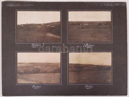 1903 6db fotó Halácsról és 2db Nagy Chlivényről, kartonra ragasztva, feliratozva, 8x11/25x33cm