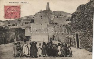 Ghardaia, Place Publique / square (cut)