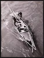 1936 Osoha László: Halászok. Vintage fotó, szerzői pecséttel jelzett, 22x16cm
