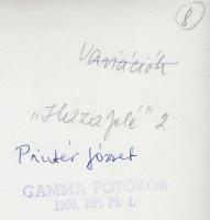 cca 1960-1970 Pintér József: Hazafelé. Vintage alkotás, hátoldalán feliratozott, 24x17cm