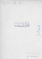 cca 1960-1970 Dr. Szabó József: Hóeltakarítás. Vintage fotó, pecséttel jelzett, feliratozott, 20×15 ...