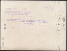 1960 Gerhard Kiesling: Hyde Park. Bronzérmes sajtófotó az 1960-as Interpress Photo kiállításról (fol...