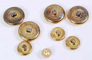 7 db aranyozott hajós gomb