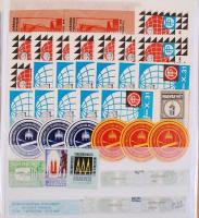 1900-2000  Levélzárók, bor zárjegyek, dohány zárjegy stb. 383 db, 4 db berakólapon, egyszerű, gyűrűs...