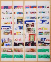 200 db levélzáró, közte karácsonyi, húsvéti berakólapon