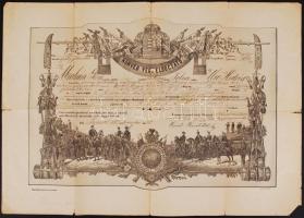 1887 Honvéd végelbocsátó okmány