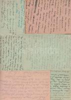 1940-1943 Tábori levelezőlap érdekes pecsétekkel, 7 db