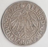 Poroszország 1541. 1Gr Ag "Brandenburgi Albert" (1.88g) T:2-
Prussia 1541. 1 Groschen Ag &...