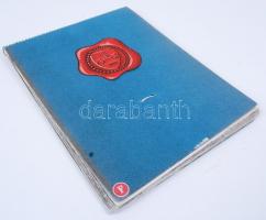 1939 Budapest francia nyelvű reklámos, képes naptár / Picture calendar in French