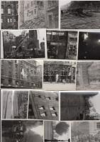 1956 21 db 6x9 cm-es fénykép az 1956-os forradalom eseményeiről, helyszínekről