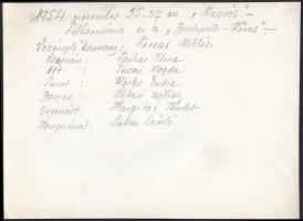 1954 Messiás - A Filharmónia és a Budapesti Kórus előadása a Zeneakadémián; a hátoldalon rövid színl...