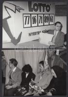 1963 Lottósorsolás Kisújszálláson – 8 db fotó 13x18 cm