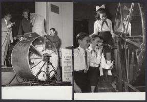 1963 Lottósorsolás Kisújszálláson – 8 db fotó 13x18 cm